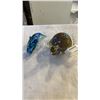 Image 1 : ART GLASS TURTLE AND DOLPHIN