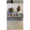 Image 1 : CLOISONNE VASE, ENAMELED JEWELRY BOX AND EROTIC MINI MUG SET