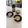 Image 1 : 4 PIECES OF CHOKIN JAPANESE 24K GOLD PORCELAIN PIECES