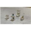 Image 8 : TRAY FO SMALL CRYSTAL FIGURES AND SWAROVSKY MARKED CANDLE STICK