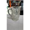Image 2 : PINWHEEL CRYSTAL PITCHER, BELL, AND CREAM AND SUGAR SET