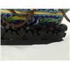 Image 35 : Chinese cloisonne egyptian king tut sarcophagi boat with carved base