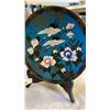 Image 2 : ANTIQUE CLOISONNE PLATE 1 FOOT ACROSS