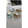 Image 1 : 2 WINDSOR BONE CHINA CUPS AND SAUCERS AND 4 PIECES HIGHLAND HEATHER FOLEY CHINA