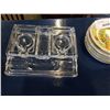 Image 2 : LOT OF ANTIQUE MINIATURES AND GLASS INK WELL BASE