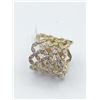 Image 1 : Sterling Silver Yellow Gold Plated Cubic Zirconia Ring