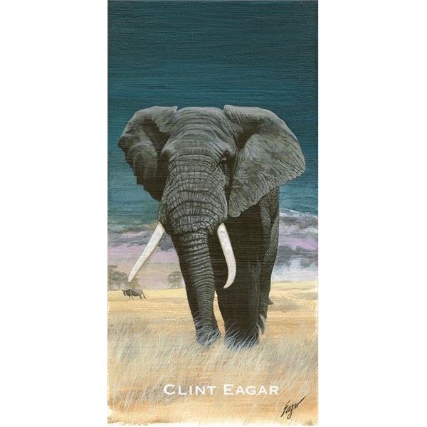 High Quality GiclŽe "Big Bull Elephant" by Artist Clint Eagars