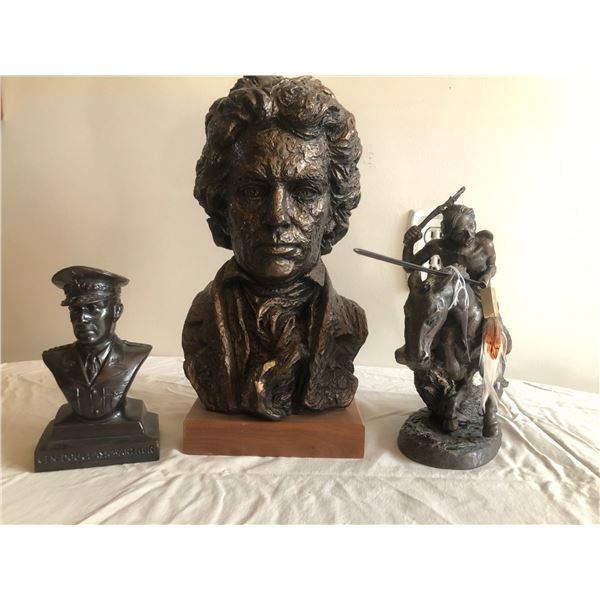 Horse Statue and Busts