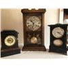 Image 1 : 3 Wood clocks