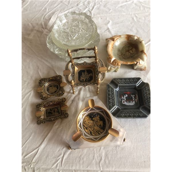 10 Assorted Ashtrays