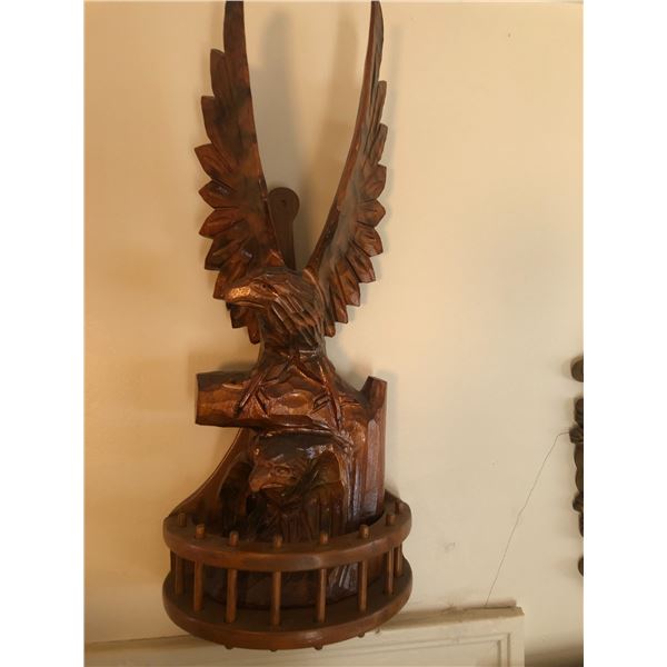 Wood Eagle Carving