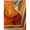 Image 2 : Canvas Painting - Woman - Signed "MOLL"