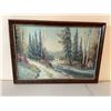 Image 1 : Cottage Painting - signed by E. Burrows