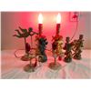 Image 1 : 4 Candle Holders & 4 Fake Candles