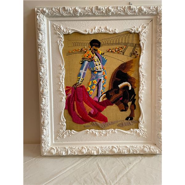 Matador Embroidered Picture