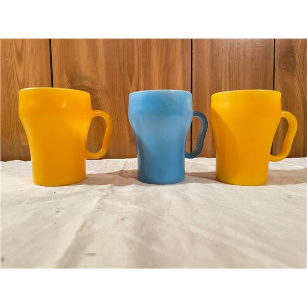 3 Vintage Fire King Cups