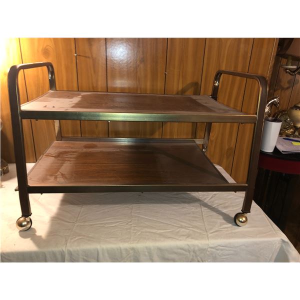 2 Shelf Table on Wheels