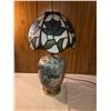 Image 1 : Lamp with stained glass shade