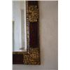 Image 2 : LARGE CARVED WOOD FRAMED BEVELED MIRROR (48" W X 63" H)