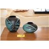Image 1 : RAKU POTS; SIGNED (2 PCS)