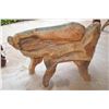 Image 2 : NATURAL WOOD BENCH (40" L X 32" H)