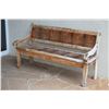 Image 1 : WOOD BENCH W/BAMBOO (62" L X 36" H X  17 1/2" D)