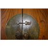 Image 2 : LARGE ELM WOOD ARMOIRE W/2 DOORS & 6 DRAWERS (47" W X 7' H X 22 1/2" D)