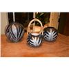 Image 1 : RAKU POTS; SIGNED (3 PCS)