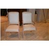 Image 1 : WHITEWASH UPHOLSTERED ARM CHAIRS (2 PCS)