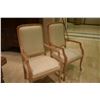Image 2 : WHITEWASH UPHOLSTERED ARM CHAIRS (2 PCS)
