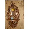 Image 1 : INDONESIAN GILT WALL MIRROR W/SHELF (18 1/2" W X 34" H)