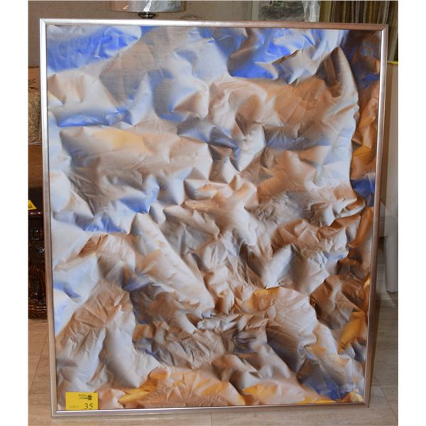 FRAMED PAINTING, "LAREDO"; PAUL KANE '98 (41" W X 49 1/2" H)