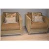 Image 1 : UPHOLSTERED ARM CHAIRS (HUDSON CHAIR), RC FURNITURE, DOWN BLEND, SHOWPLACE SOUTH W/PILLOWS (49" W X 