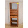 Image 2 : WOODEN DISPLAY SHELF W/3 DRAWERS (1' 10 1/2" W X 4' 10 1/2" H)