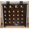 Image 1 : ANTIQUE APOTHECARY CHEST W/24 DRAWERS (38 1/2 W X  38 3/4" H X 14 3/4" D)