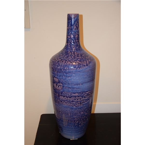 GLAZED PURPLE VASE (MADE IN PORTUGAL) (25" H)