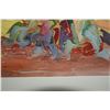 Image 2 : FRAMED WATERCOLOR, "THE PARK"; JOAN ALLEN (21" W X 17 1/4" H)