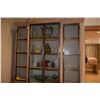 Image 2 : GLASS & WOOD DISPLAY CASE (3 SECTIONS) (68" W X 90" H)