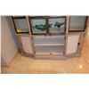 Image 4 : GLASS & WOOD DISPLAY CASE (3 SECTIONS) (68" W X 90" H)