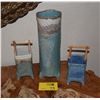 Image 1 : CERAMIC VASES; SIGNED (8 1/2" H, 9 1/2" H & 15 " H) (3 PCS)