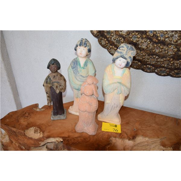 GEISHA FIGURES (4 PCS)