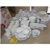 Image 1 : COLLECTION OF CUPS, SAUCERS, PLATES & SERVINGS PIECES (WHITE)