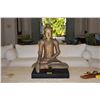 Image 1 : ANTIQUE THAI SEATED BUDDHA ON WOOD STAND (PURCHASED FROM MING'S JEWELRY)