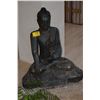 Image 1 : THAI SEATED BUDDHA FIGURE (DAMAGE TO TOP) (41" H X 33" W)