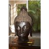 Image 1 : BRONZE BUDDHA HEAD (17" W X 31" H)