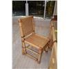 Image 2 : RATTAN 6 DRAWER DESK W/GLASS TOP & CHAIR (DESK: 69" X 25" X 31")