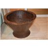Image 1 : CARVED WOOD BOWL (18" D)