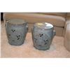 Image 1 : GARDEN STOOLS (15 1/2" D X 21" H) (PAIR)