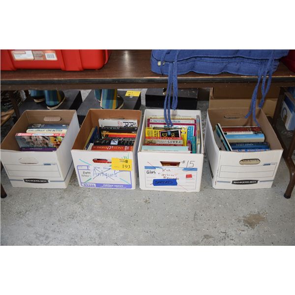 ASSORTED BOOKS (4 BOXES)