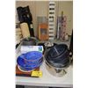Image 1 : ASSORTED POTS, PANS, WARMER & ELECTRIC KNIFE